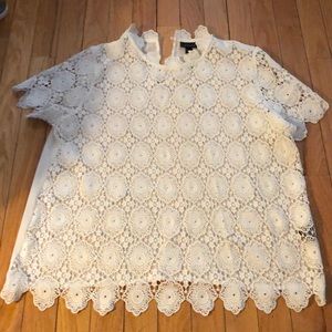 Lace Cream Top